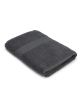 Al Karam Solid Zero Twist Dobby Terry Bath Towel (Dark Gray)