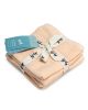 Al Karam Solid Zero Twist Dobby Terry Wash Towel 4-Piece Set (Light Pink)