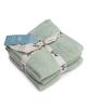 Al Karam Solid Zero Twist Dobby Terry Wash Towel 4-Piece Set (Light Green)