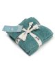 Al Karam Solid Zero Twist Dobby Terry Wash Towel 4-Piece Set (Dark Green)