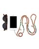 MMA PHONE HOLDER 49 MATTE AFRICAN TURQUOISE+WOODEN BEADS