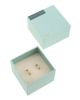 MMA The Secret 925 Silver & 14K Earrings SEKC1261-CZ-G | SEKC1261-CZ-G من معدن الإنسان أقراط السر من الفضة عيار 925 و14 قيراط - رقم 