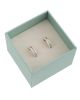 MMA The Secret 925 Silver & 14K Earrings SEKC1264-CZ-X3-G |SEKC1264-CZ-X3-G من معدن الإنسان أقراط السر من الفضية عيار 925  - 14 قيراط - رقم 