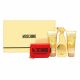 Moschino Gold Fresh Couture Women Gift Set (EDP + Shower Gel + Body Lotion + Pouch)