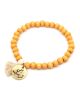 Min Maadan Alensan Precious Stones Inny Qarib Subha Bracelet with 18k Gold-Plated Pendant