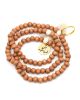 MMA SUBHA 99 IN 1 MDM/BROWN & WHITE BEADS WITH GOLD PENDANT