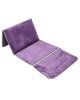 MANASEK 2 IN 1 FOLDABLE PRAYER MAT WITH BACK REST (PURPLE) 