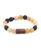 MMA MEN SUNAN RAWATIB BRACELET BLK LAWA #YELLOW JADE