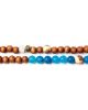 Min Maadan Alensan Dark Blue Agate & Wooden Beads Phone & Glasses Holder - 49 inches