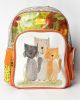 Bunai Kids Multicolored Wolfs Printed School Backpack