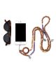 MMA PHONE HOLDER 49 MATTE CRAZY LACE AGATE WITH WOODEN BEADS