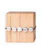 Min Maadan Alensan Sterling Silver 5-Beads Salati Bracelet - Brown