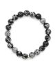 Min Maadan Alensan Snow Obsidian Stone Bracelet