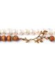 MMA PHONE HOLDER 49 PEARLS+WOODEN BEADS+METAL PARTS